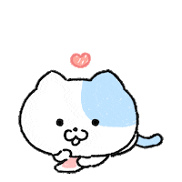 rangd_darng love art cat illustration Sticker