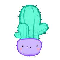 Eonhex cute cactus ouokii eonhex kawaii cactus Sticker