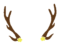 ohrentme reindeer antlers ohrentme oh rent me Sticker