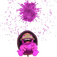 Happy New Year Wow Sticker by The Animasks