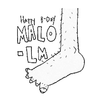 happy birthday malcolm STICKER by odibz
