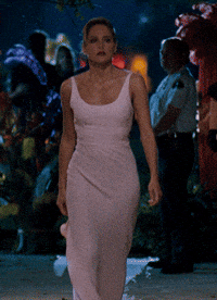 sharon stone walking GIF