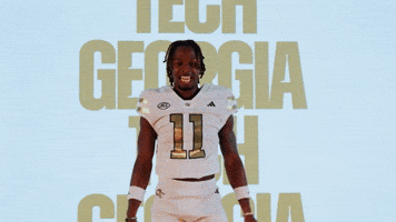 Georgia Tech Football Sport GIF by Georgia Tech Yellow Jackets