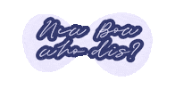 New Bow Who Dis Sticker by Banjos Bows