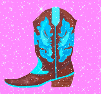 daisylemonart pink country sparkles glam GIF