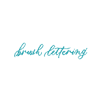 Brush Lettering Sticker by Emma Witte