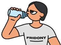 Water Running Sticker by FRIDONY