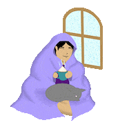 Cat Winter Sticker by Julie.VanGrol