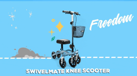 RentAKneeWalker giphygifmaker giphyattribution rollator knee scooter GIF