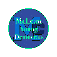 Mclean Virginia Democrats Sticker by Virginia Young Democrats Teen Caucus