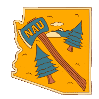 Northern Arizona University College Sticker by NAU Social