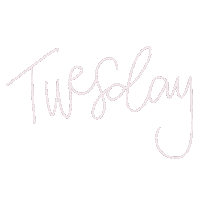 Tuesday Day Of Week Sticker by Wichita with Love