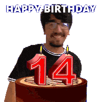14Th Birthday Sticker