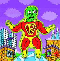 Super Hero Cartoon GIF by Russell Taysom