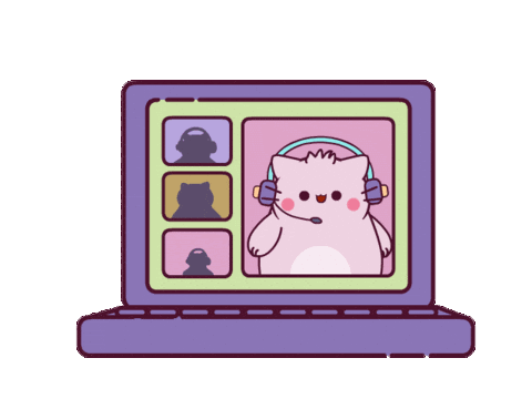 Excuse Me Cat Sticker by Pembe