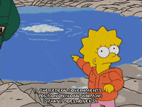 lisa simpson water GIF