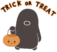 Trick Or Treat Halloween Sticker by Melissa Goh