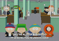 scared eric cartman GIF by South Park 