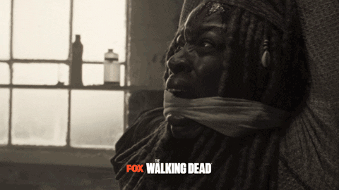 scared the walking dead GIF