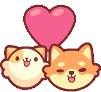 I Love You Cat Sticker by Piffle