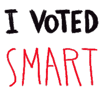 Vote Early Election 2020 Sticker by Mike Perry Studio