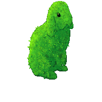 marlynnarts nature green bunny rabbit Sticker