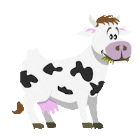 Happy Cow Sticker