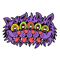 Cat Halloween Sticker by Killer Acid