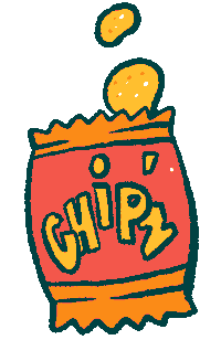 Chips Sticker by Marie Spénale
