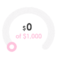 Pink Money Sticker by fromgreatbeginnings