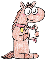 Horse Yes Sticker by T. L. McBeth