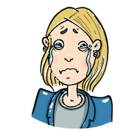 Sad Girl Sticker