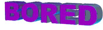 bored Sticker by AnimatedText