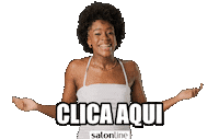 Clica Aqui Sticker by Salon Line
