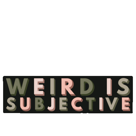 pastelsandplants weird weirdo pastelsandplants weird is subjective Sticker