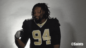 flexing saints football GIF by New Orleans Saints