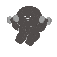 Working Out Sticker by baobaonevertell