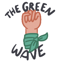 FosFeminista marea verde fòs feminista the green wave Sticker