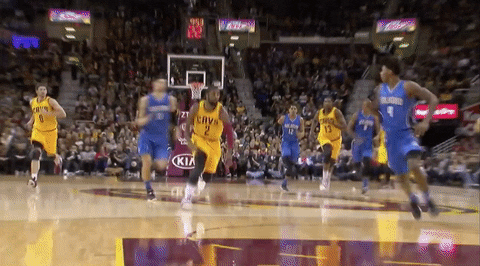 lebron james dunk GIF