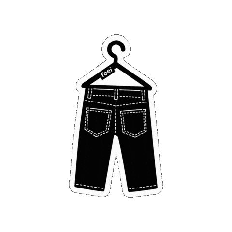Foeicollective giphygifmaker fashion jeans hanger Sticker
