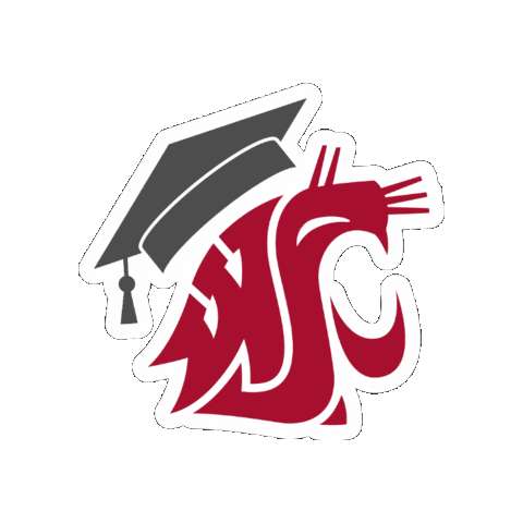 Washington State University Go Cougs Sticker by WSU Pullman