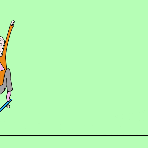dimetruth giphyupload animation cartoon skate GIF