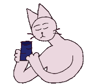 White Cat Sticker Sticker by Mekamee