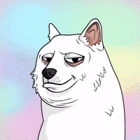 White Dog Illustration GIF by Doge Pound