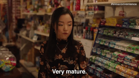 Sarcastic Andrea Bang GIF by Kim's Convenience
