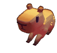 Capybara Eww Sticker by Kitten Cup Studio