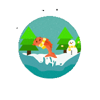 Snow Winter Sticker by LioxFoundation