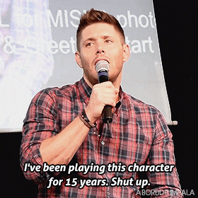 aborddelimpala giphyupload shut up dean winchester jensen ackles GIF