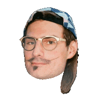 Moustache Urk Sticker by HoonahCM