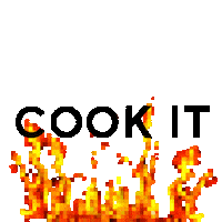 Good Food Fire Sticker by Cook it